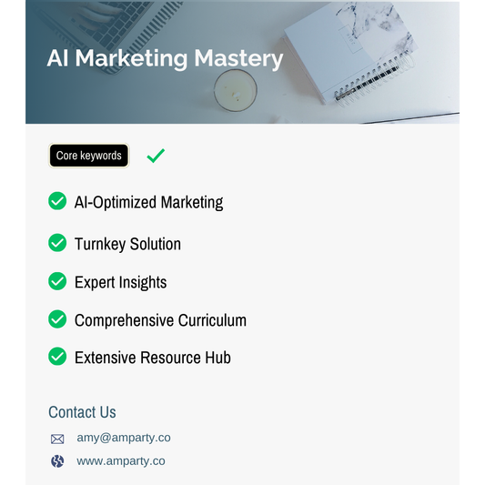 AI Marketing Mastery，Turnkey Solution