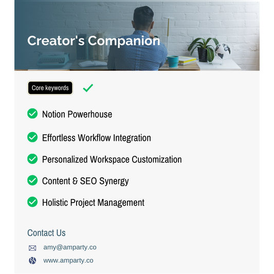 Creator's Companion，Effortless Workflow Integration