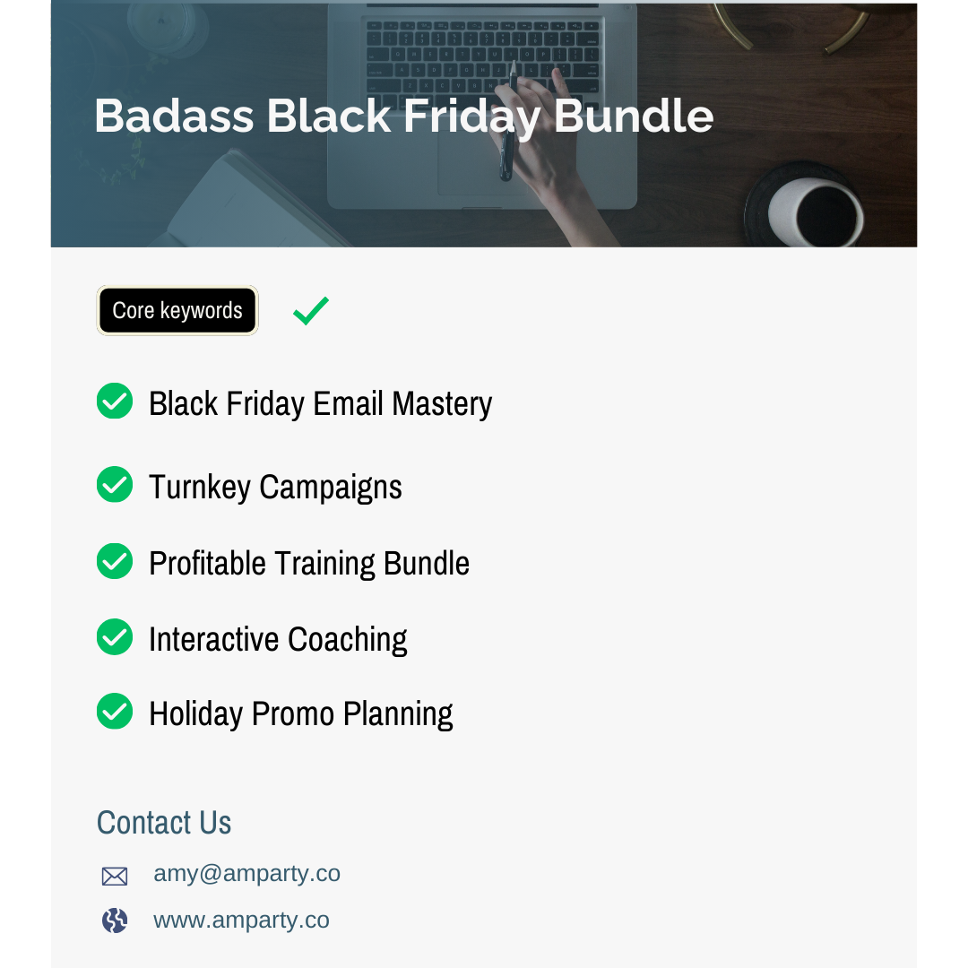    Maximize Sales with the Black Friday Email Marketing Bundle