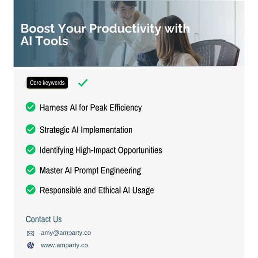 Boost Your Productivity with AI Tools，Strategic AI Implementation