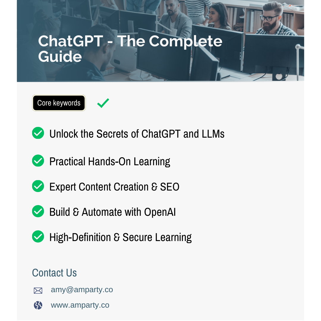    Comprehensive ChatGPT & OpenAI API Mastery Course for Developers