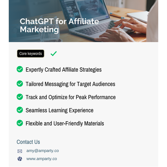 ChatGPT for Affiliate Marketing