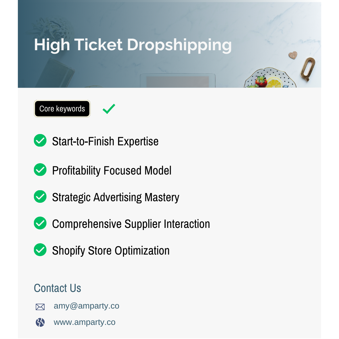   Master High Ticket Dropshipping: $10k/Month Proven System